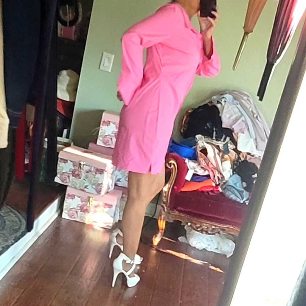 Divided Button Down Dress - Picture 4 of 16